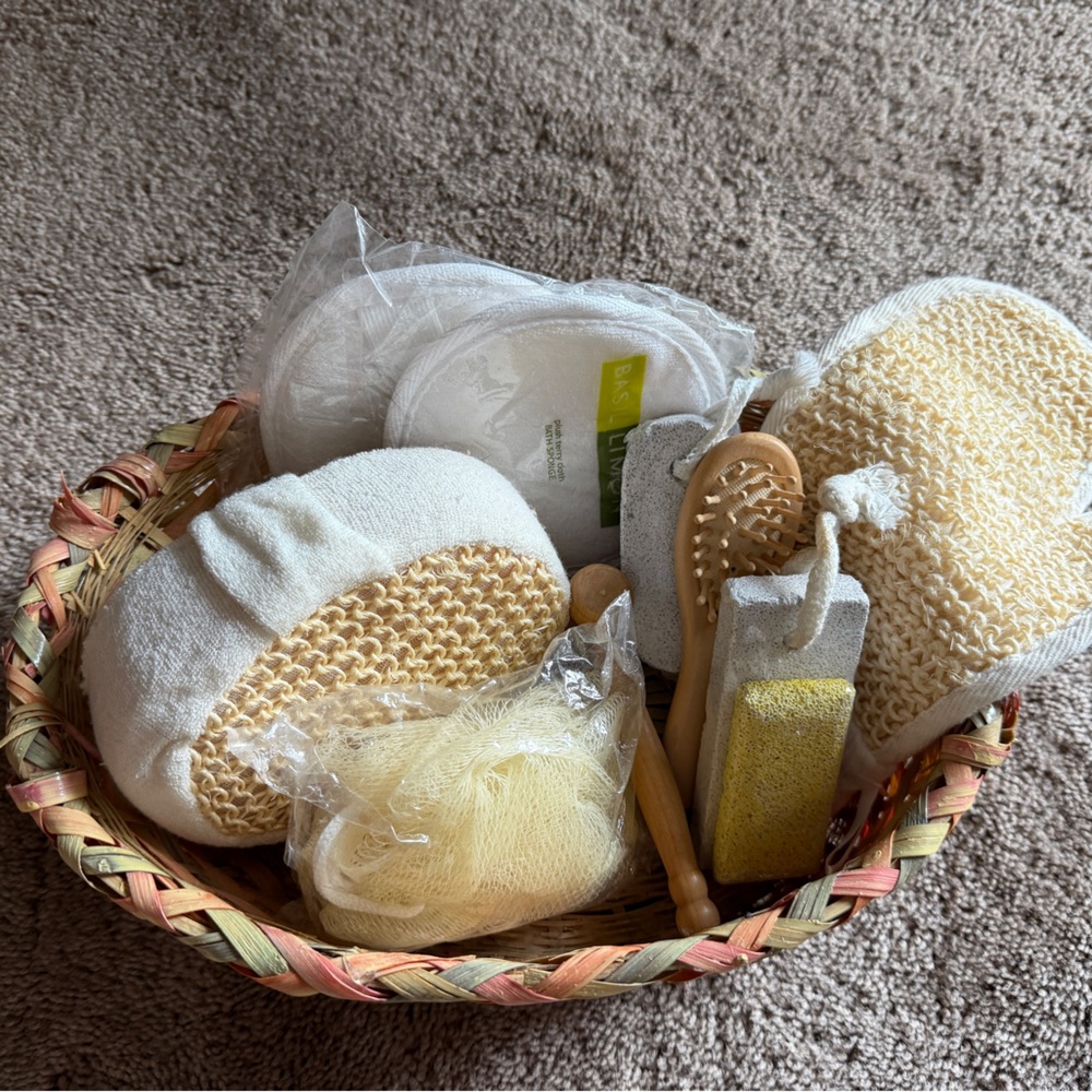 Natural Bath Set New - Yellow and Cream
